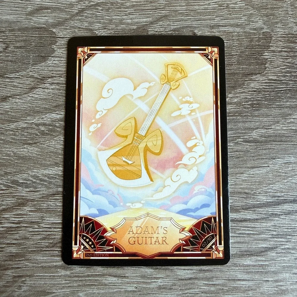 Hazbin Hotel Trading Card Adam's Guitar 2nd Edition 02/50 Limited Collectible